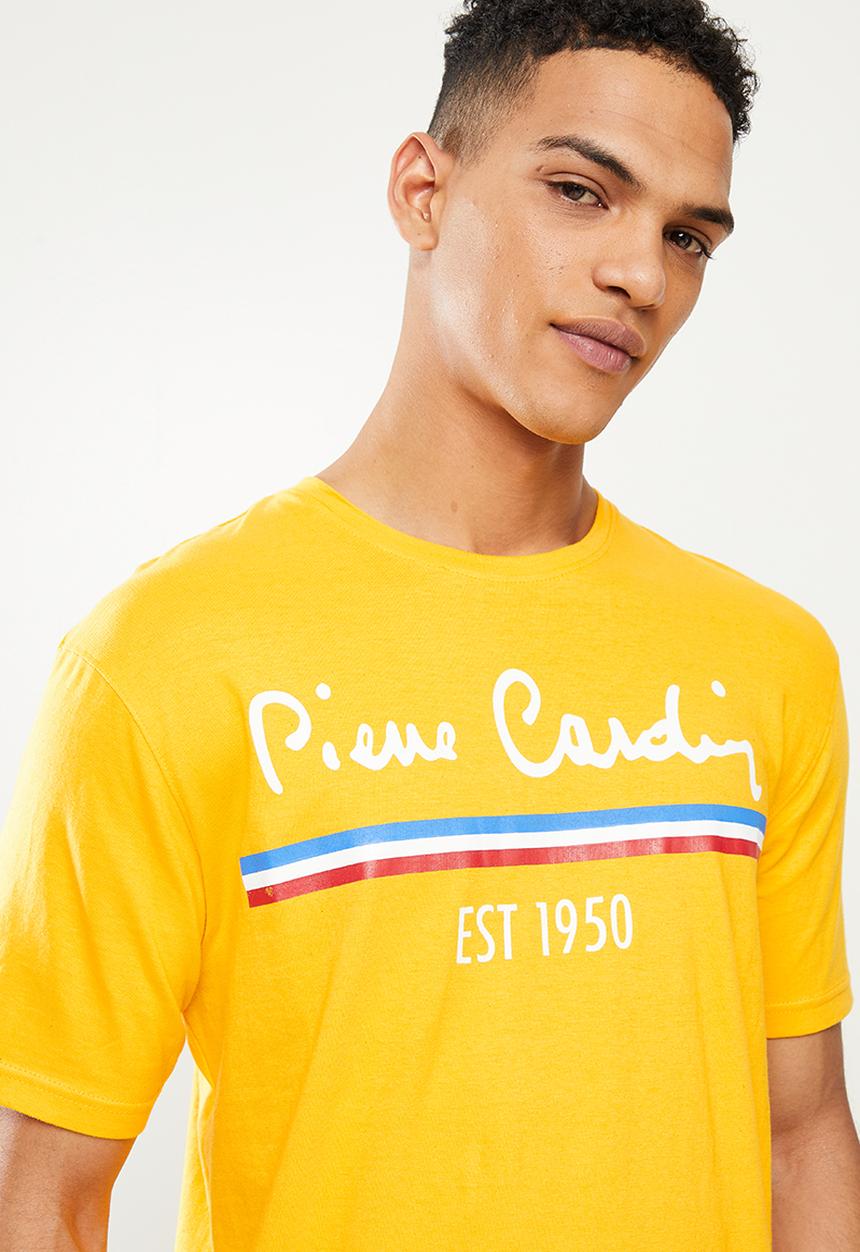 Pierre Cardin - Est heritage t-shirt - yellow