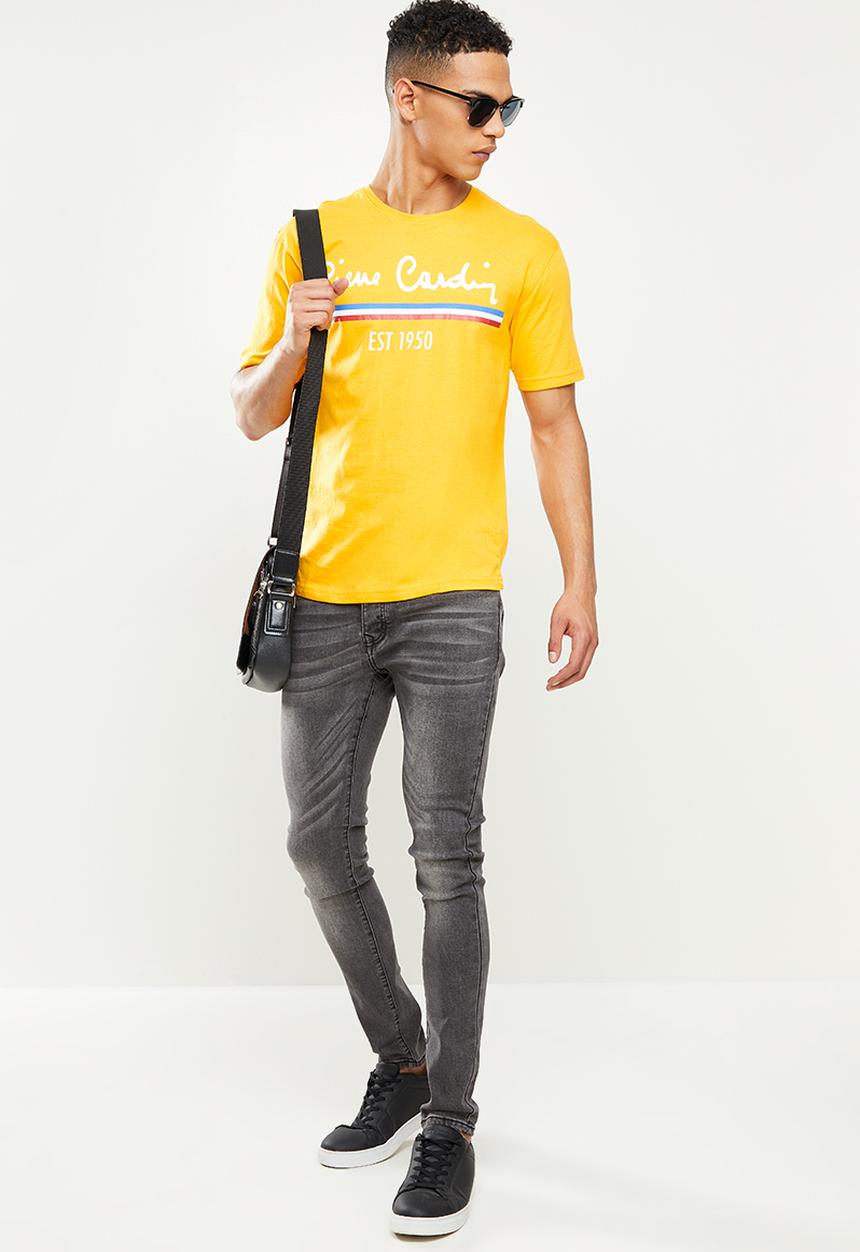 Pierre Cardin - Est heritage t-shirt - yellow