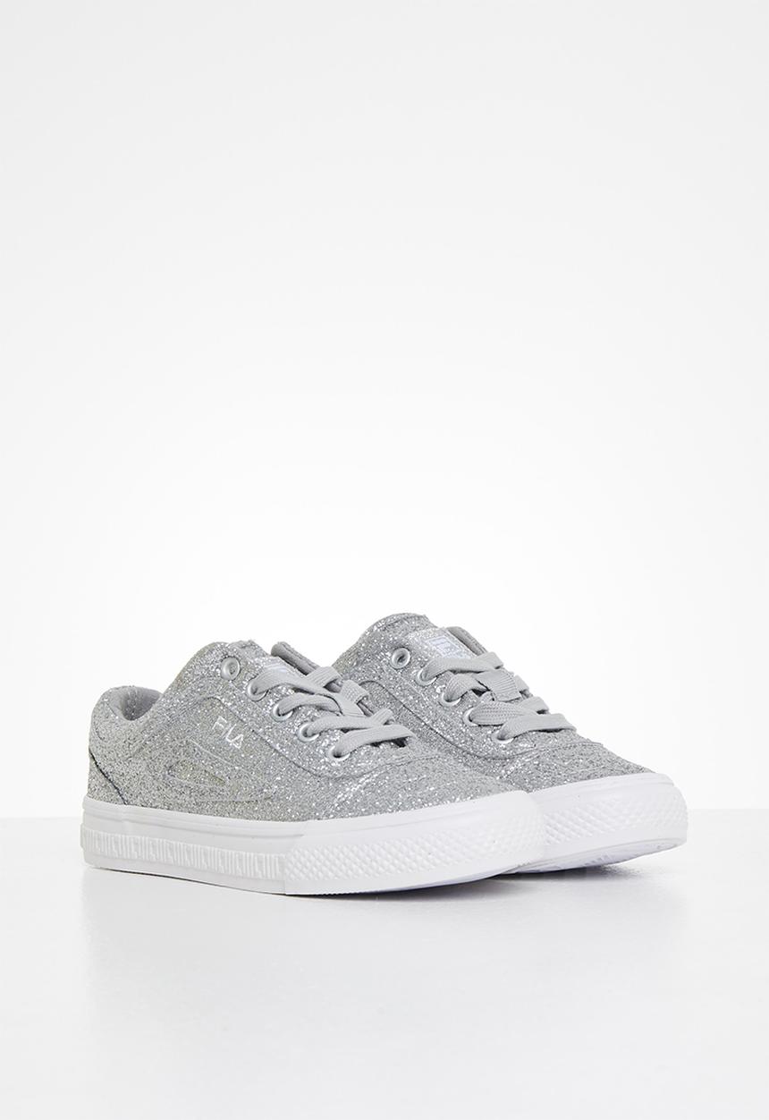 FILA - Classic border 2 glitter - silver glitter & white