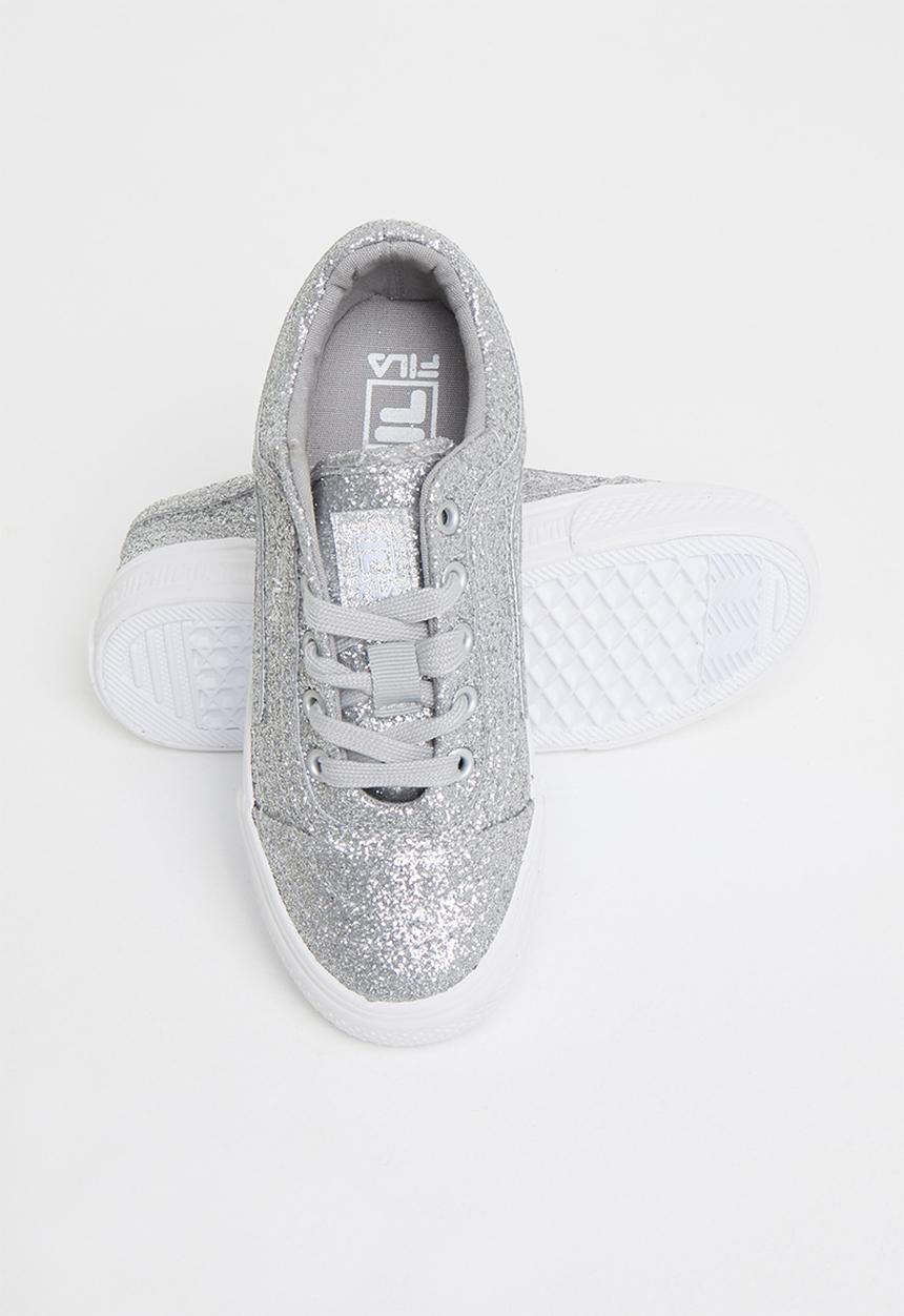 FILA - Classic border 2 glitter - silver glitter & white