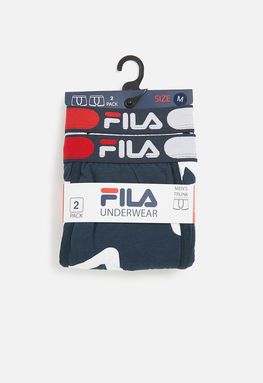 FILA - M27 2 pack trunks - navy & white
