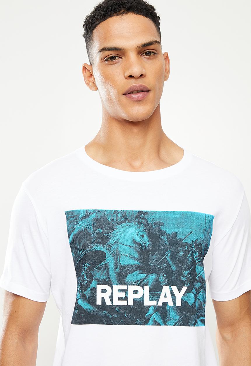 Replay - Photo print tee - white