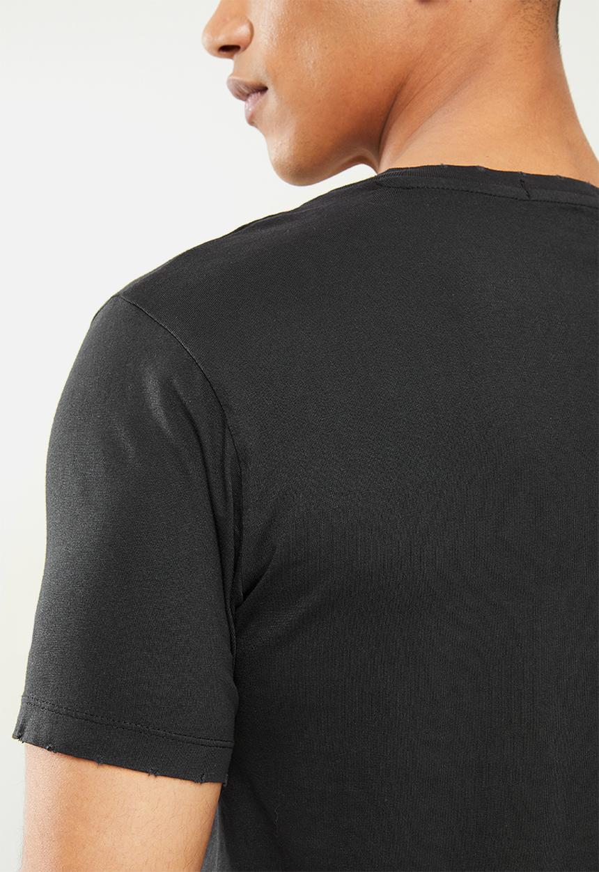 Replay - Square printed tee - black
