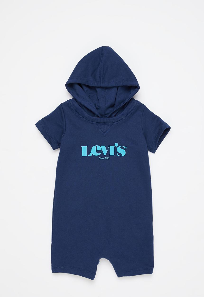 Levi’s® - Hooded graphic romper - blue