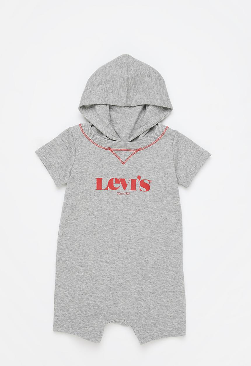 Levi’s® - Hooded graphic romper - grey