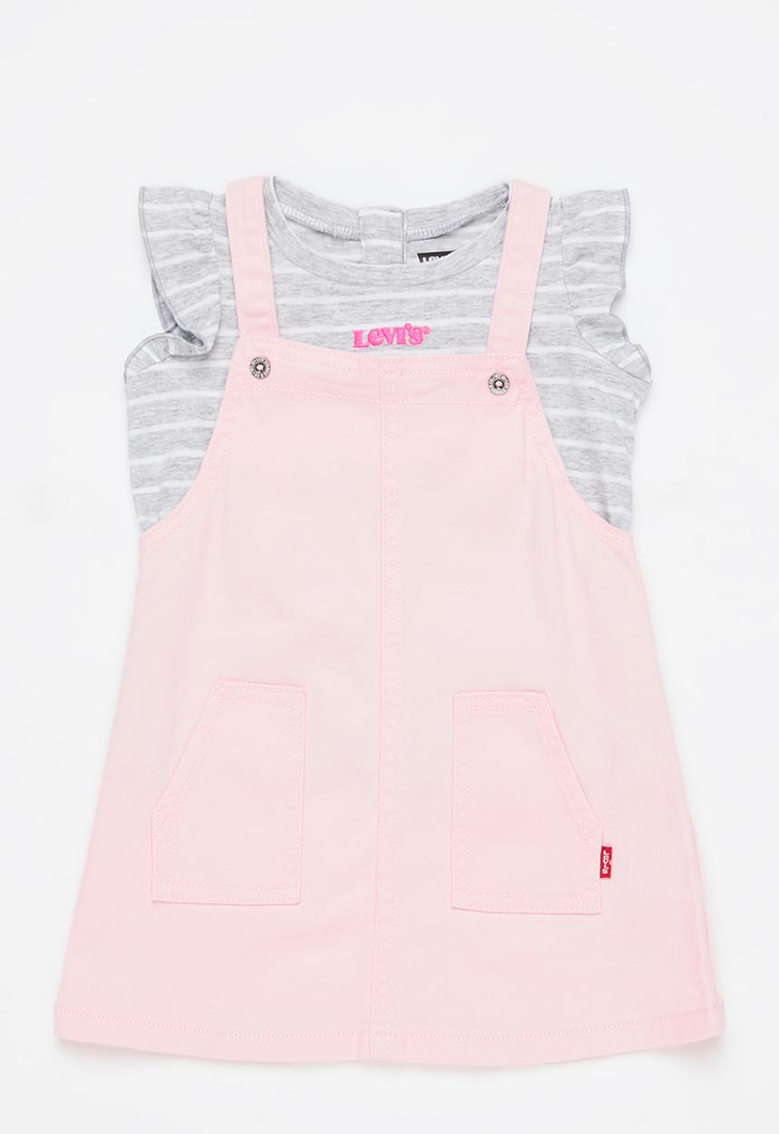 Levi’s® - Levi's lvg skirtall and tee shirt 2 pack - grey & pink 