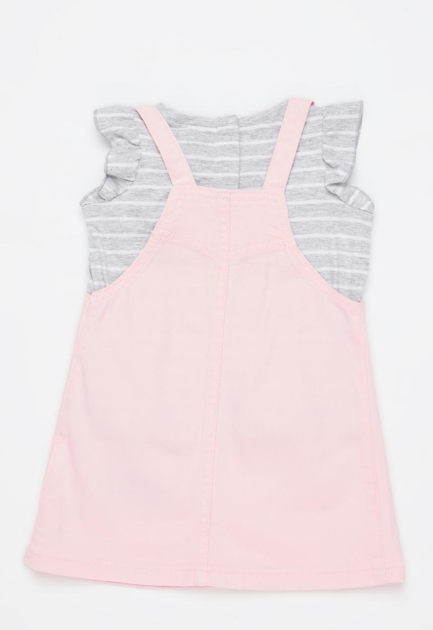 Levi’s® - Levi's lvg skirtall and tee shirt 2 pack - grey & pink 