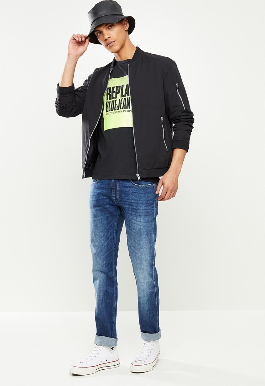 Replay - Anbass slim jeans - med blue