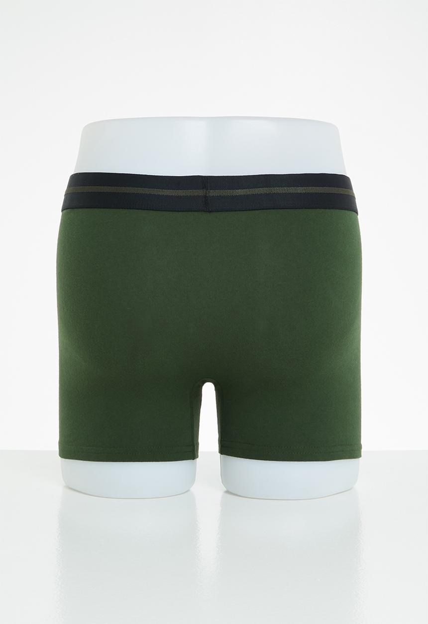 Superdry. - Boxer double pack - black & green 