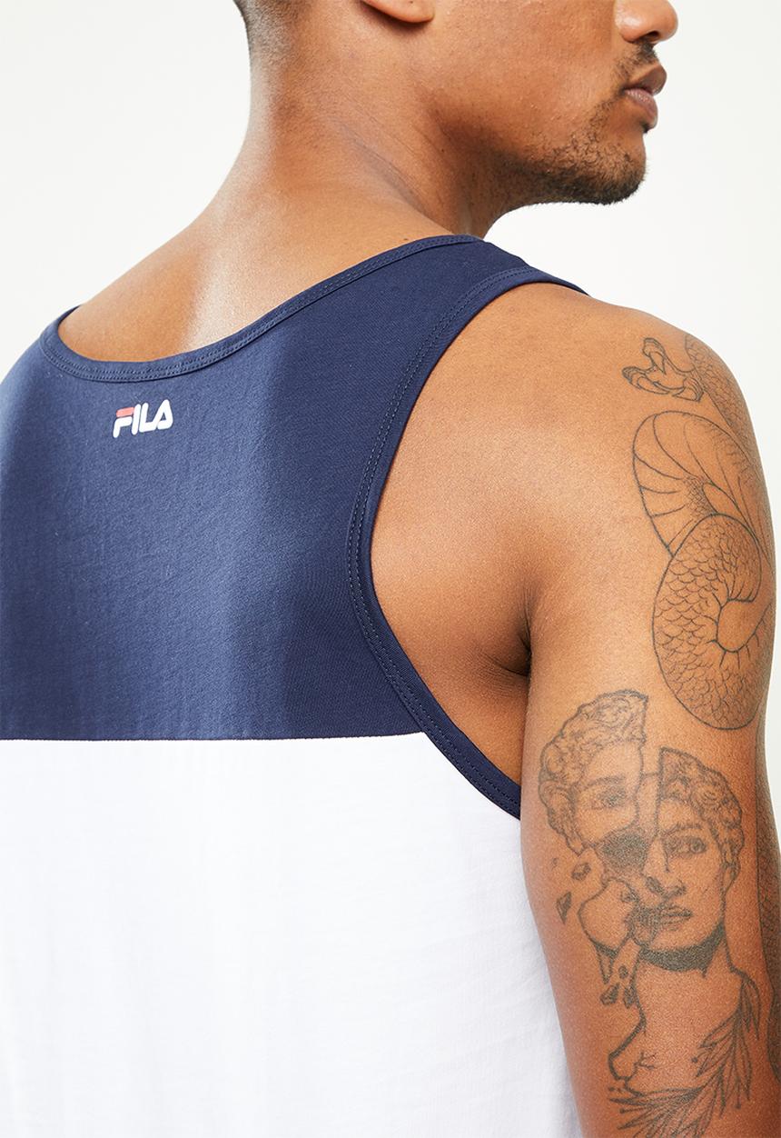 FILA - Fano tank - peacoat/white/chinese red
