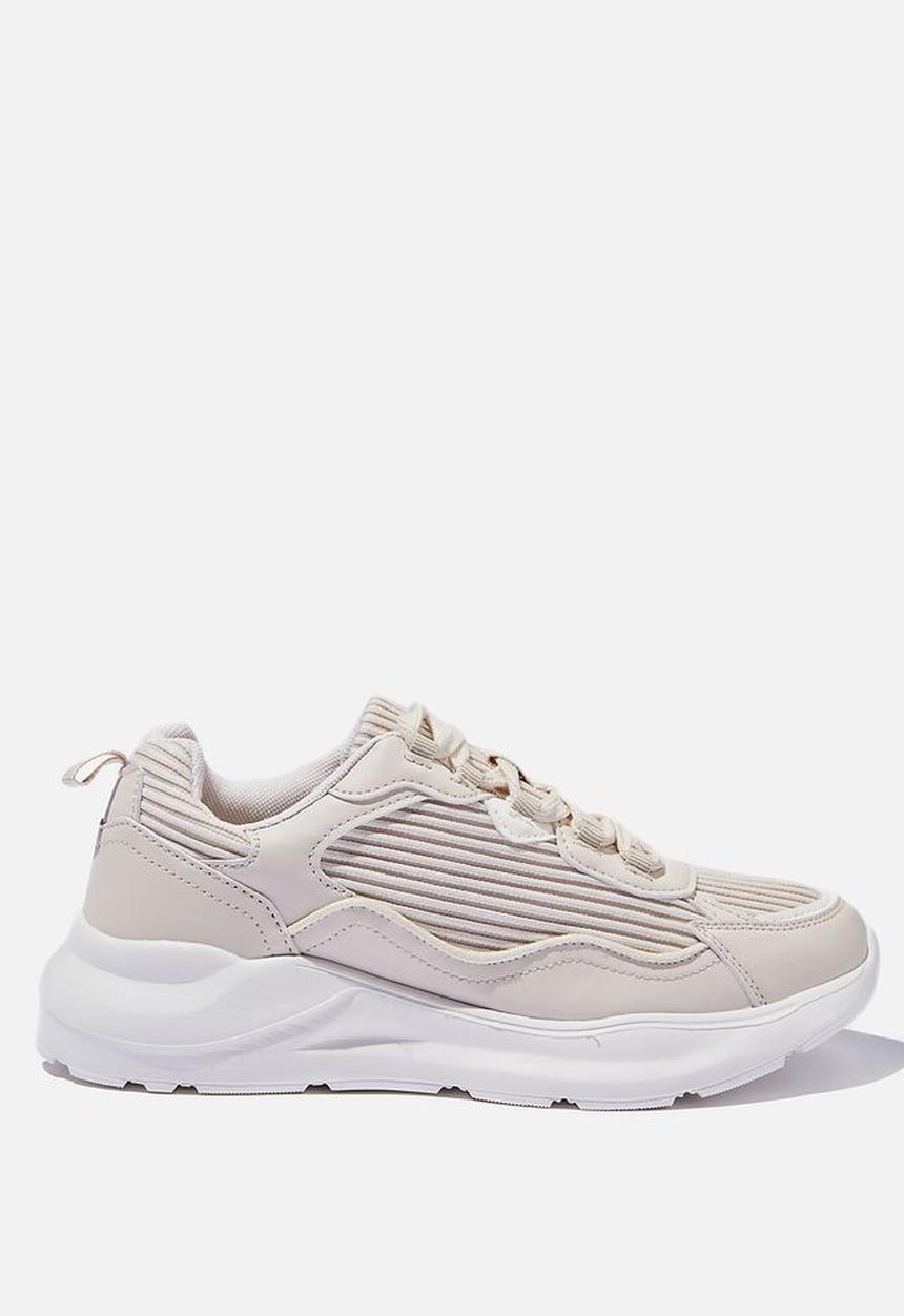 Cotton On - Amelia rib sneaker - neutral