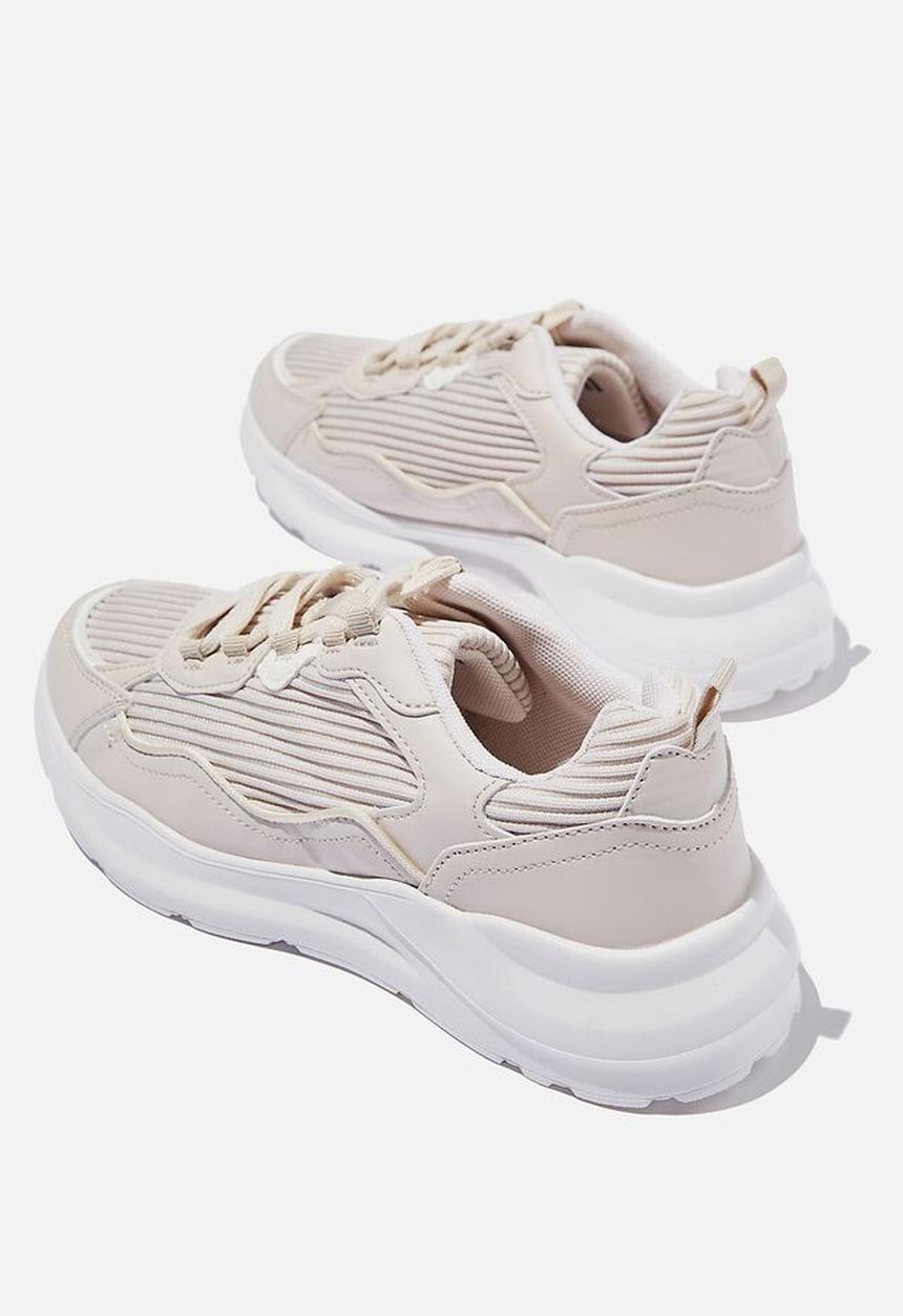 Cotton On - Amelia rib sneaker - neutral