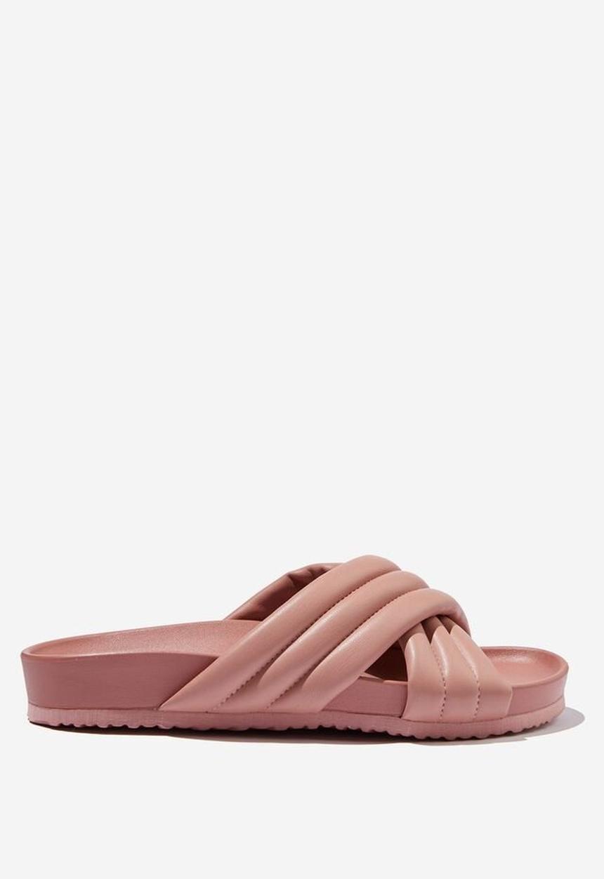 Cotton On - Cushy crossover slide - zephyr pink