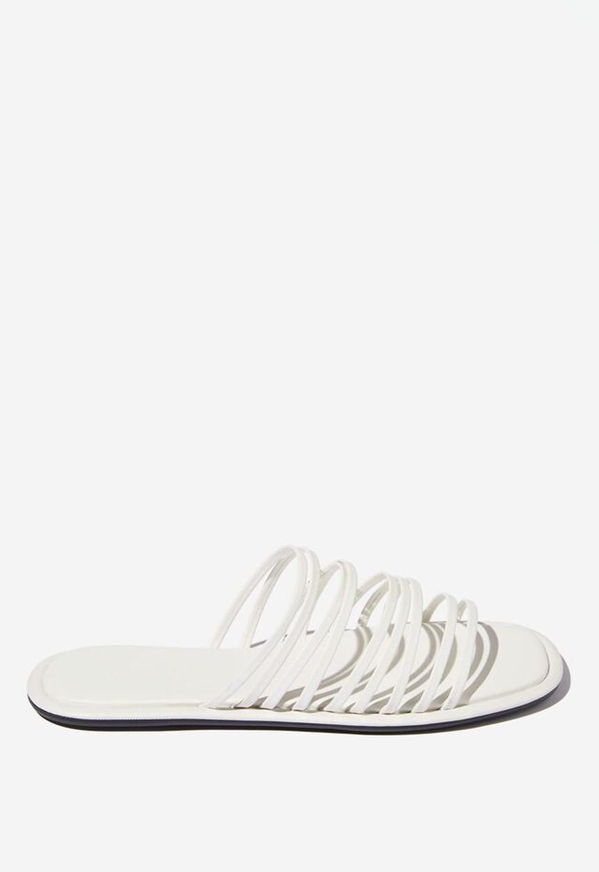 Cotton On - Ellie strappy slide - white pu