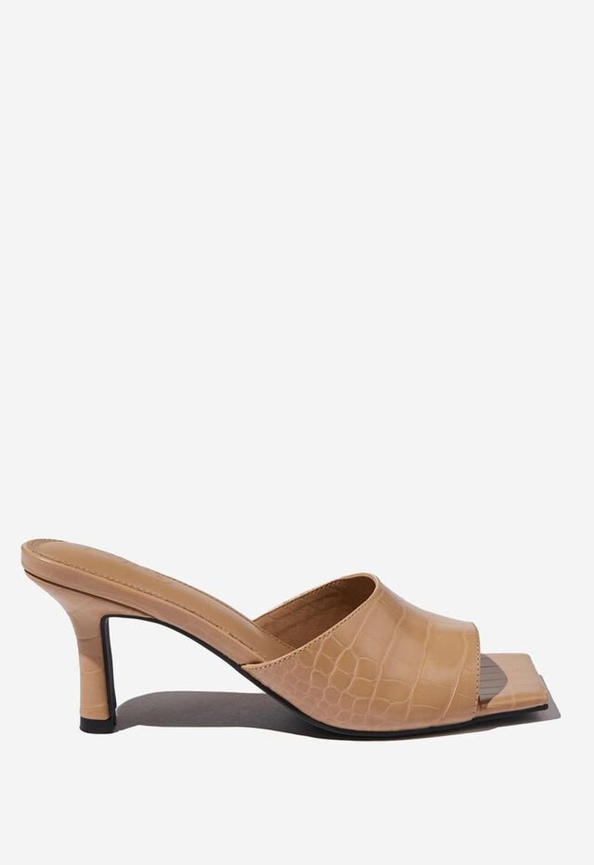 Cotton On - Elsie minimal mule - camel croc pu