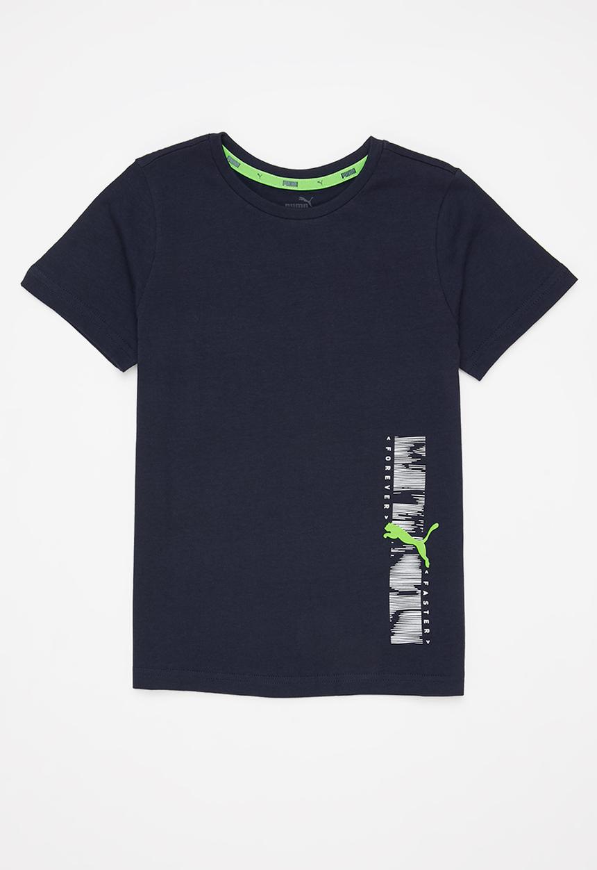 PUMA - Active sport graphic tee b - navy 