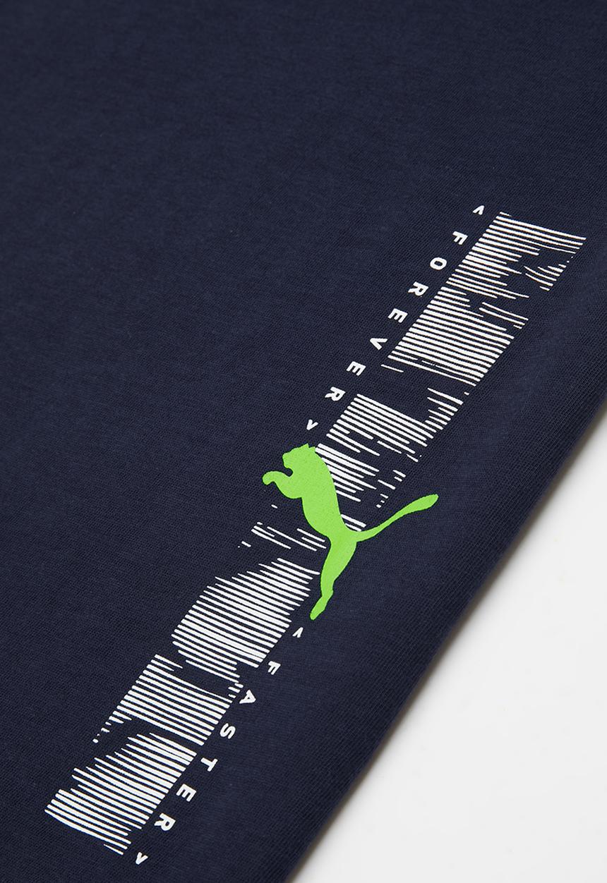 PUMA - Active sport graphic tee b - navy 