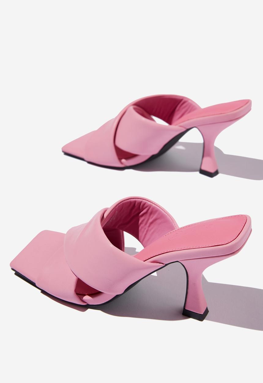 Cotton On - Serena padded crossover mule - retro pink pu