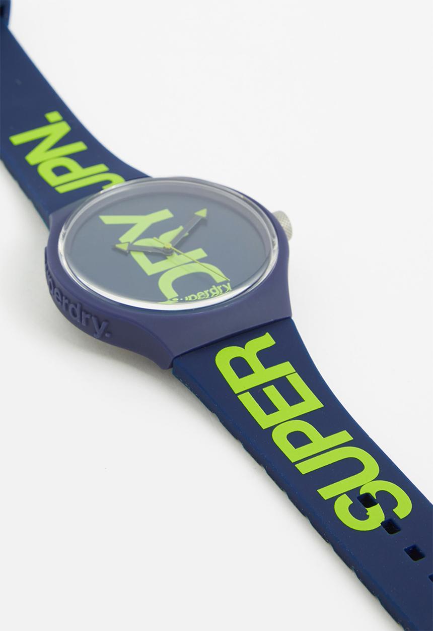Superdry. - Urban rookie - navy/lime