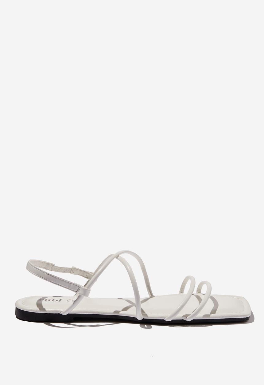 Cotton On - Everyday danni slingback sandal - white pu