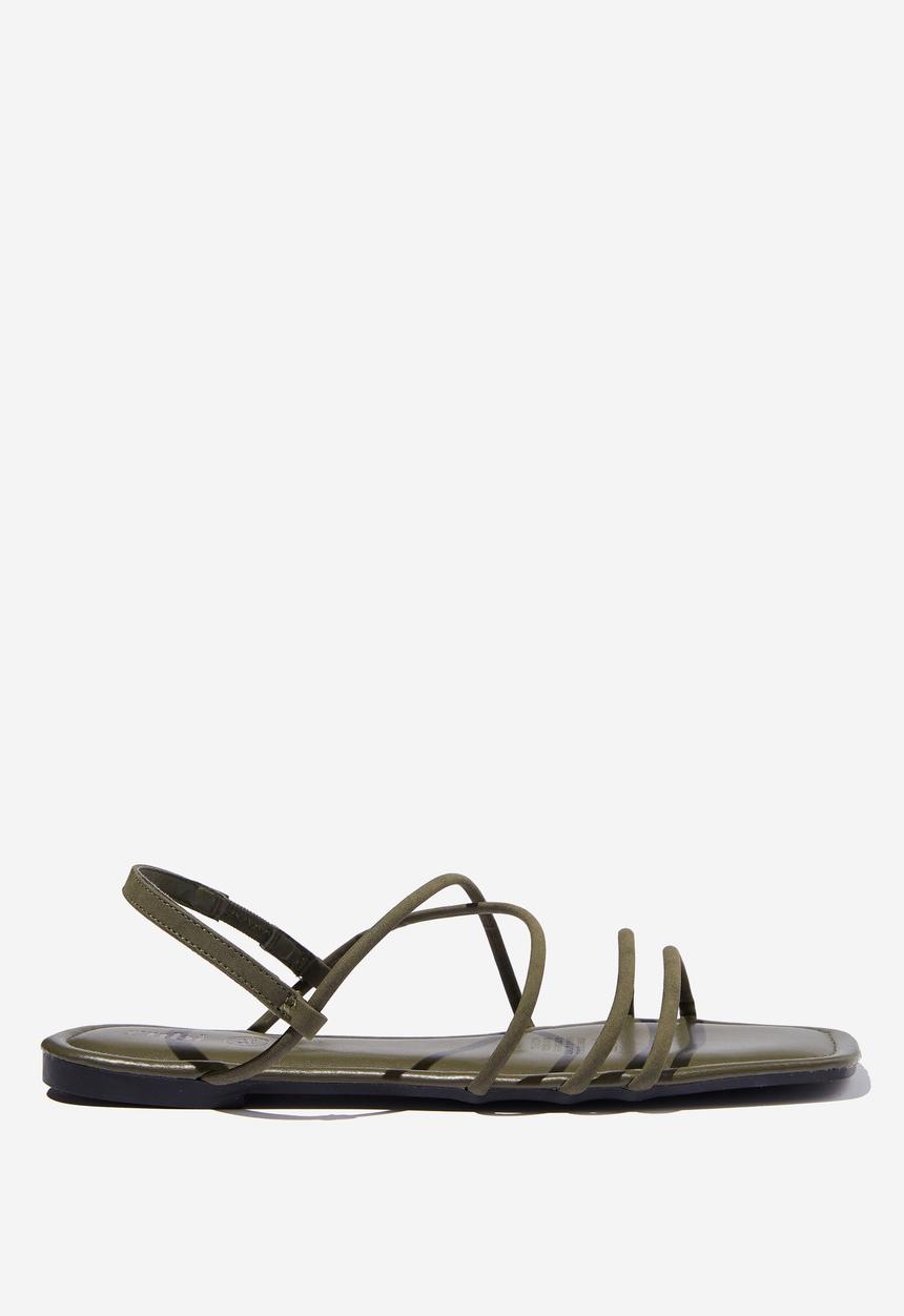 Cotton On - Everyday danni slingback sandal - khaki pu