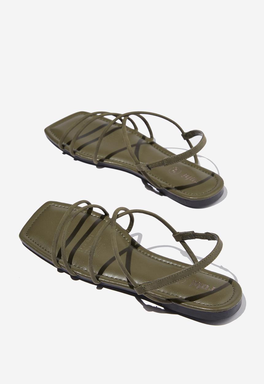 Cotton On - Everyday danni slingback sandal - khaki pu