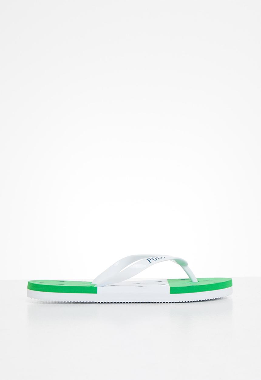 POLO - Girls claudette monogram flip flop - green