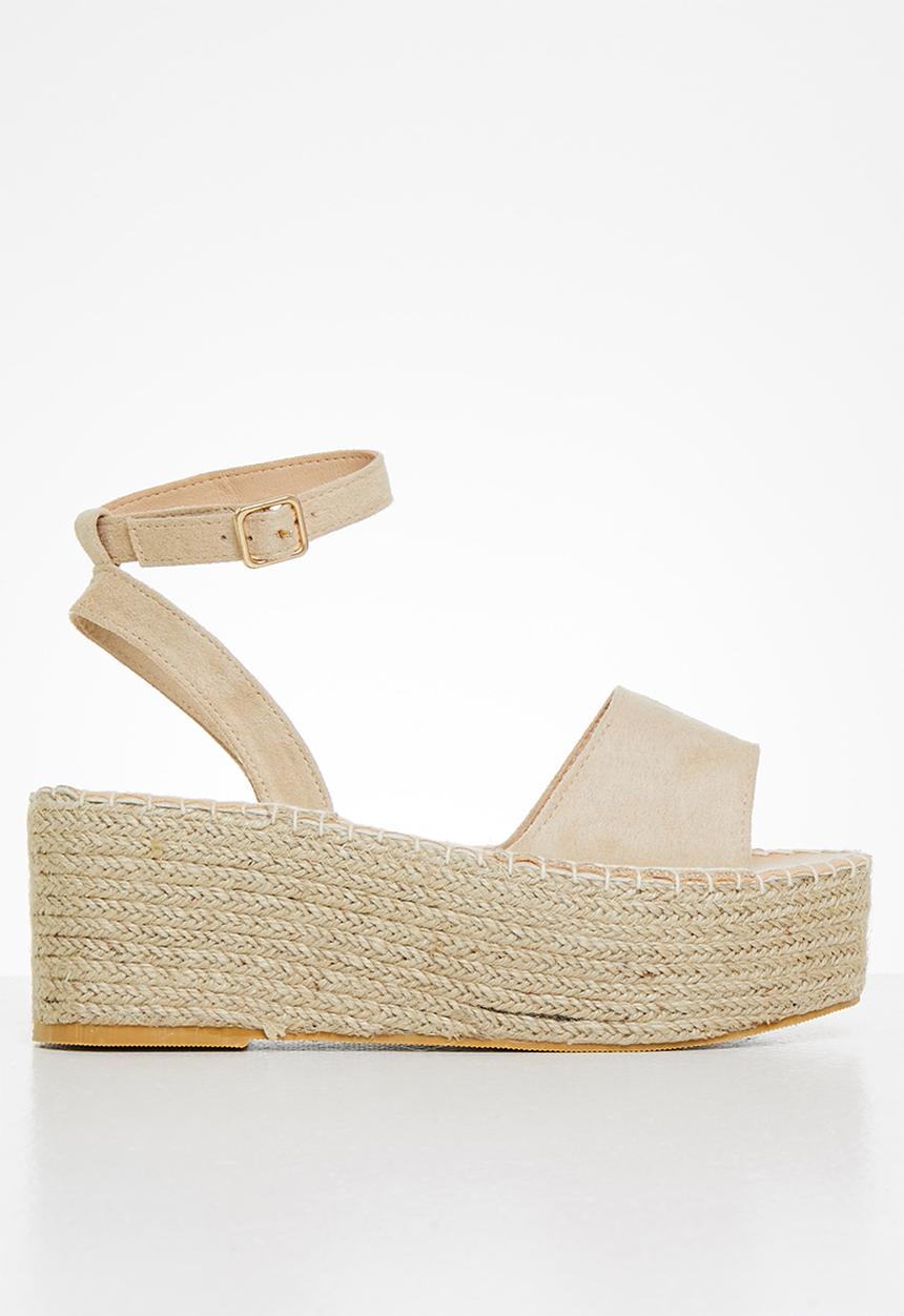 Superbalist - Gigi espadrille wedge - stone 
