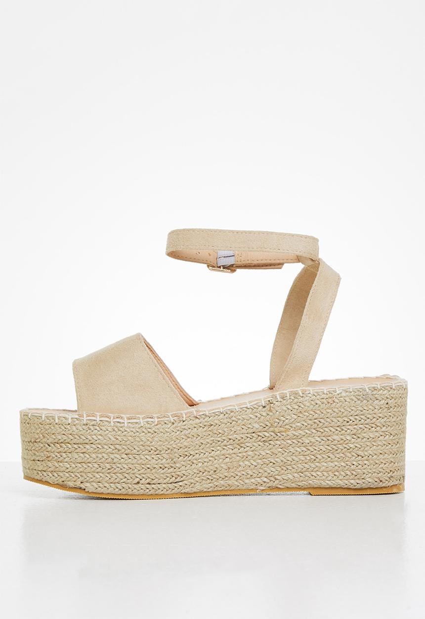 Superbalist - Gigi espadrille wedge - stone 