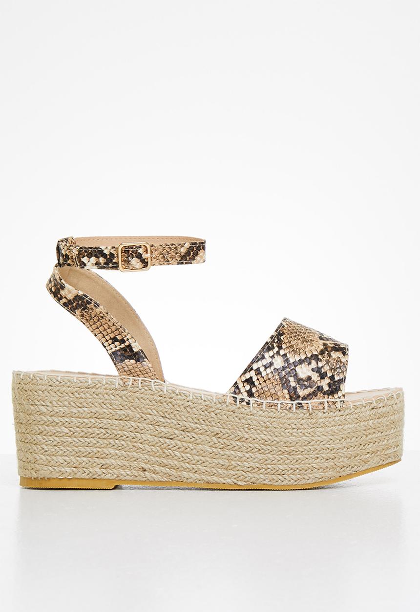 Superbalist - Gigi espadrille wedge - snake