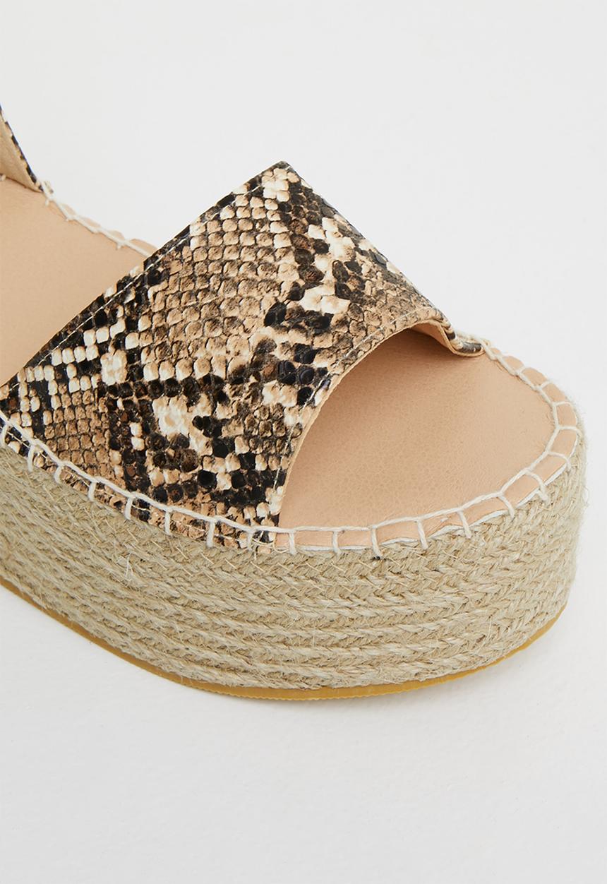 Superbalist - Gigi espadrille wedge - snake