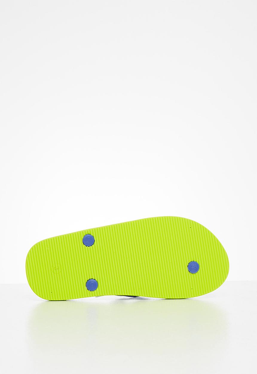 POLO - Boys carl monogram flip flop - cobalt