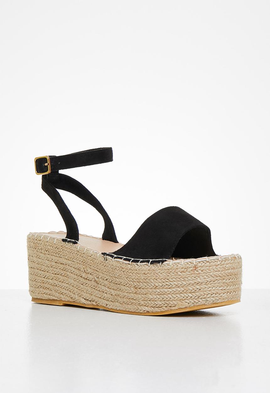 Superbalist - Gigi espadrille wedge - black