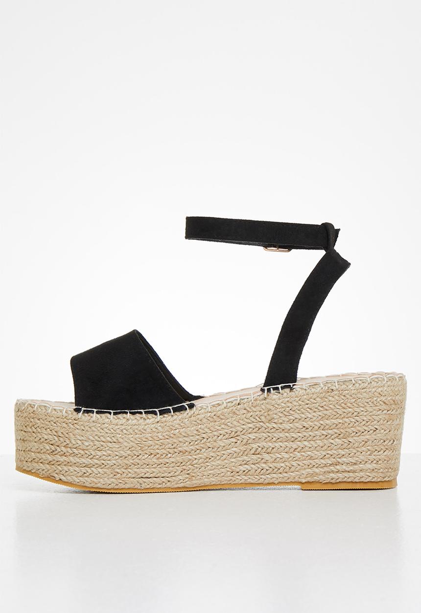 Superbalist - Gigi espadrille wedge - black