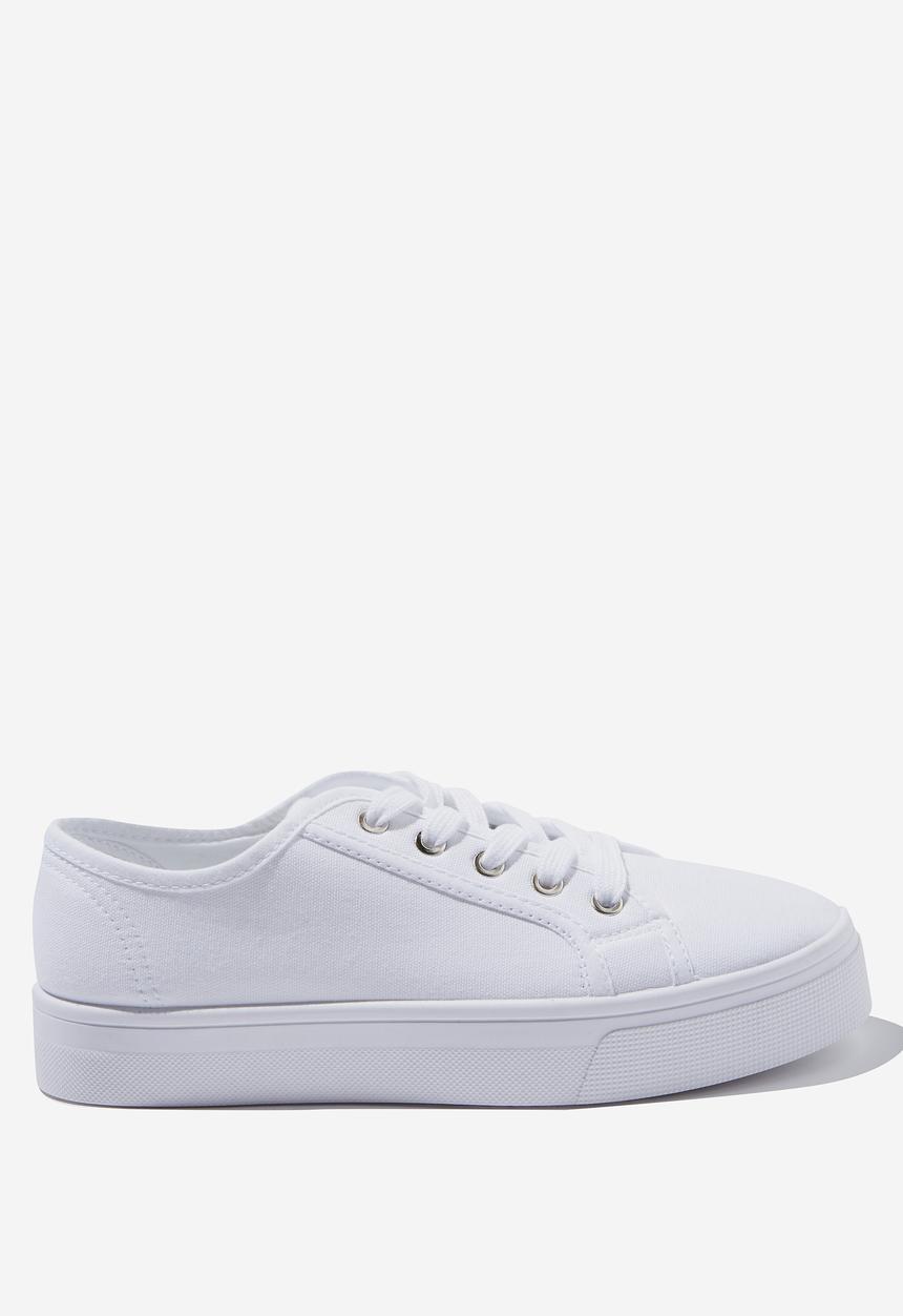 Cotton On - Winnie lace up - bright white