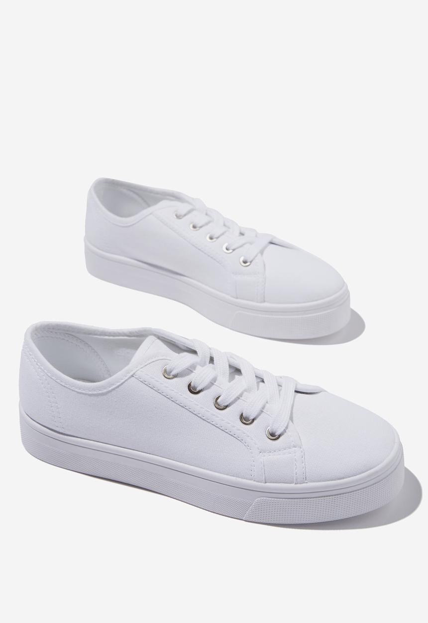 Cotton On - Winnie lace up - bright white