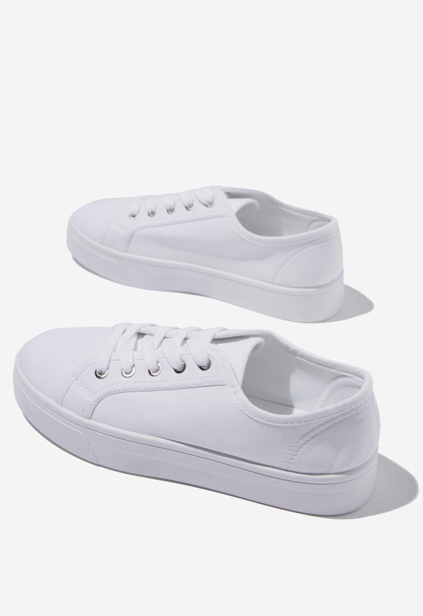 Cotton On - Winnie lace up - bright white