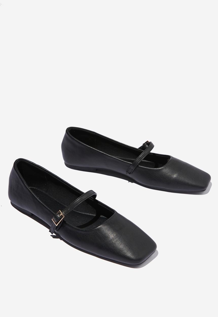Cotton On - Mary jane ballerina - black pu