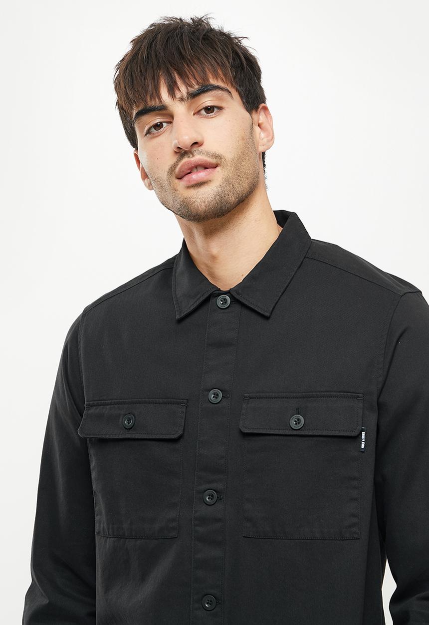 Only & Sons - Onsstones life ls license overshirt - black