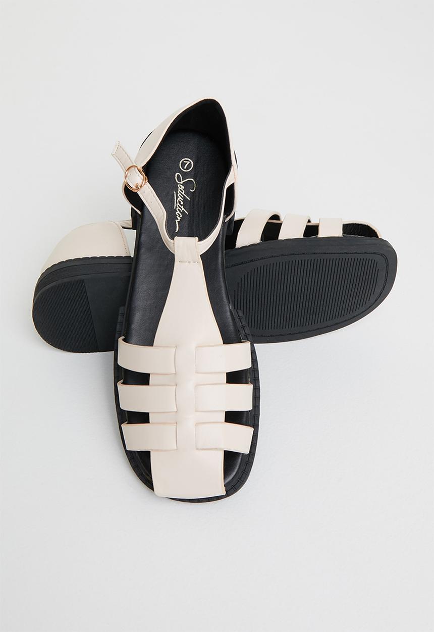Seduction - Woven fisherman shoe - nude
