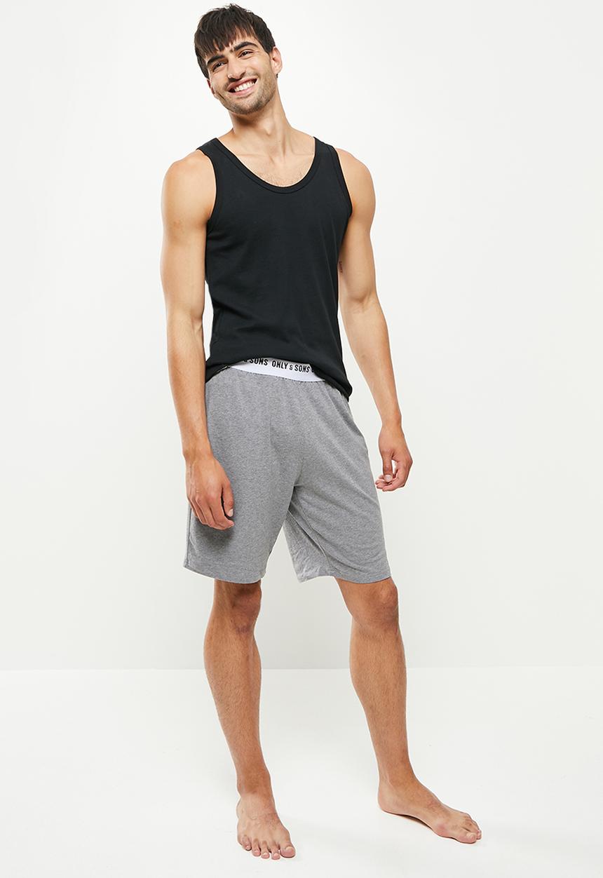 Only & Sons - Onsanton lounge shorts - grey melange