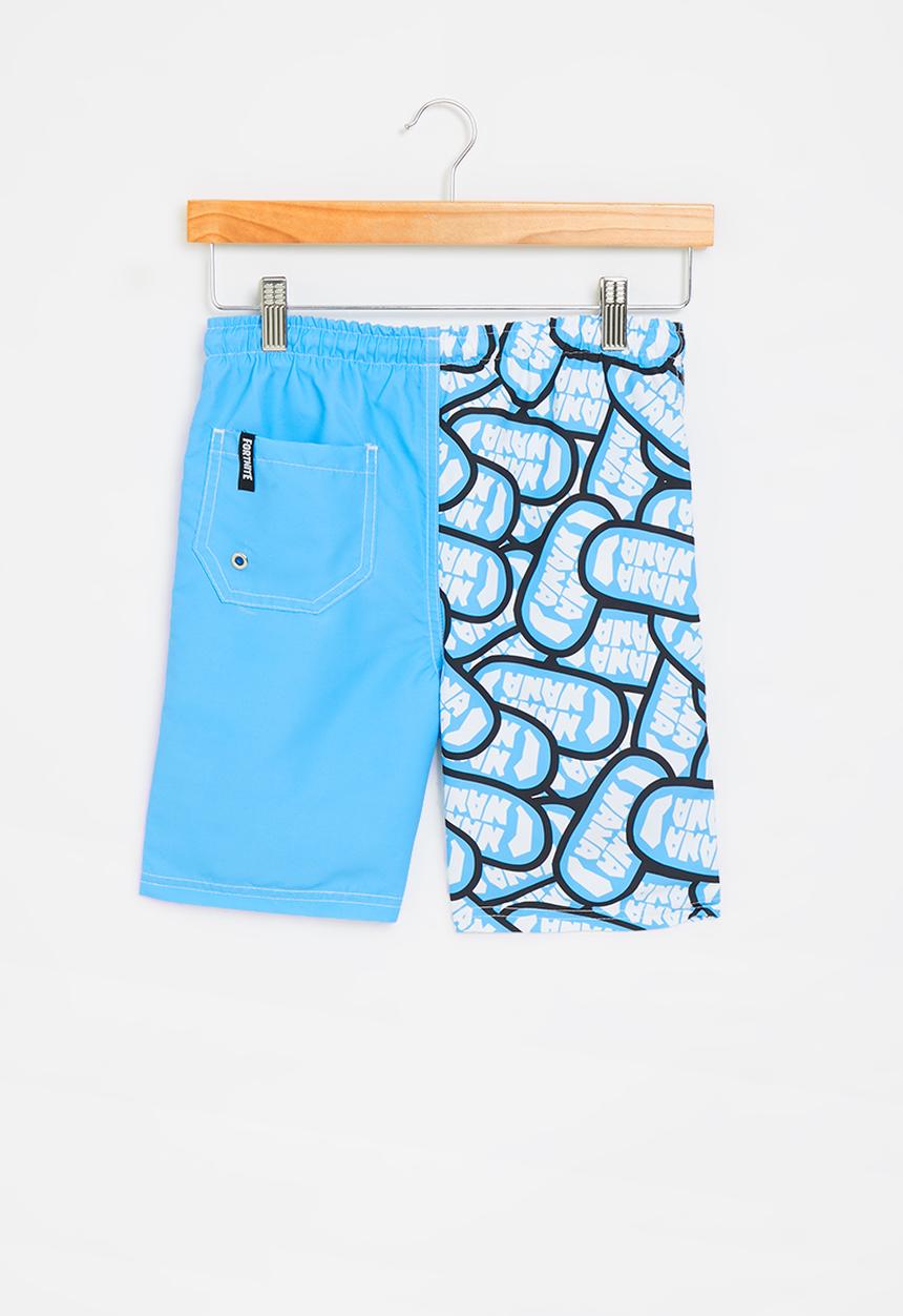 Rebel Republic - Fortnite - peely boardshorts - blue