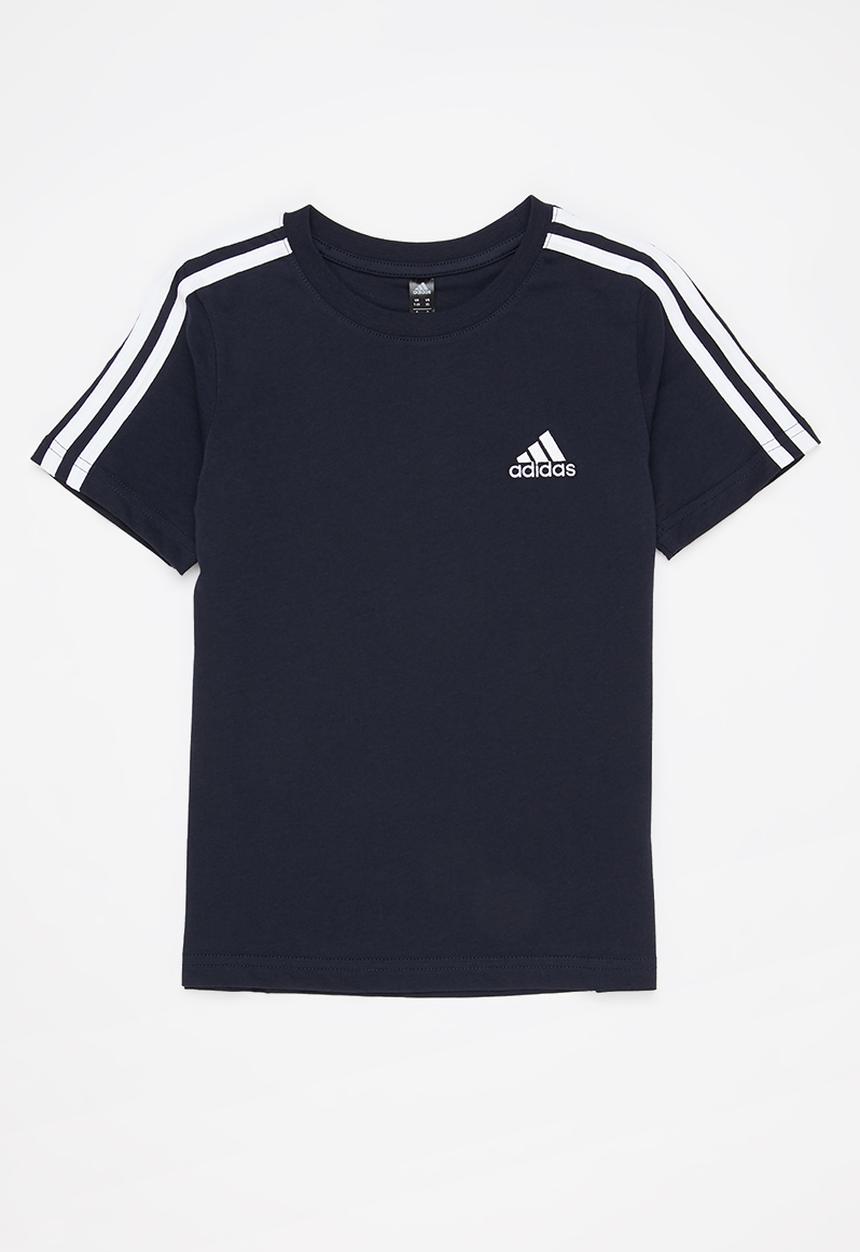 adidas Performance - 3 Stripes short sleeve tee - navy 