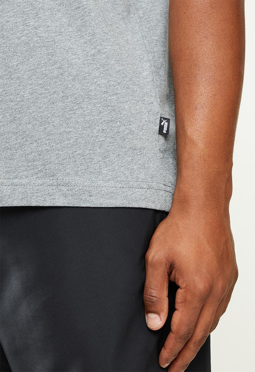 PUMA - Ess V-neck tee - grey 