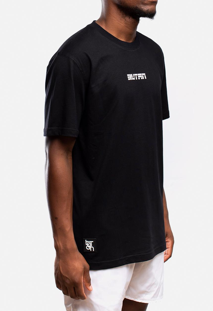 Butan - Aluta block letters logo T-shirt - black