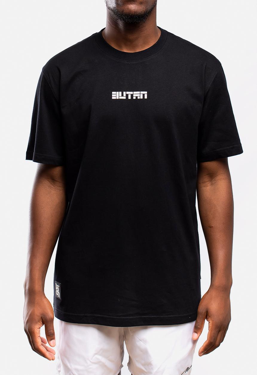Butan - Aluta block letters logo T-shirt - black