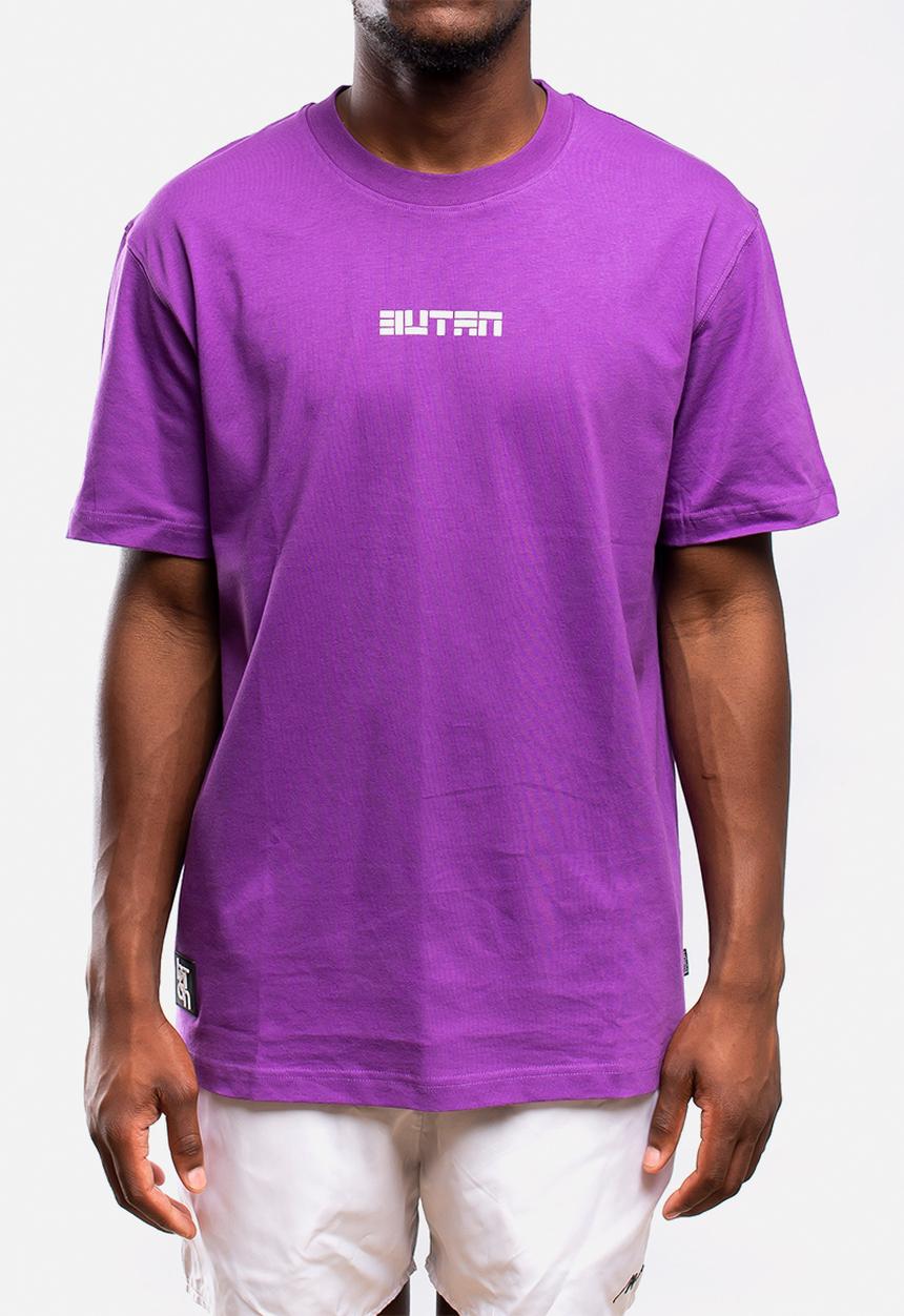Butan - Aluta block letters logo T-shirt - lavender