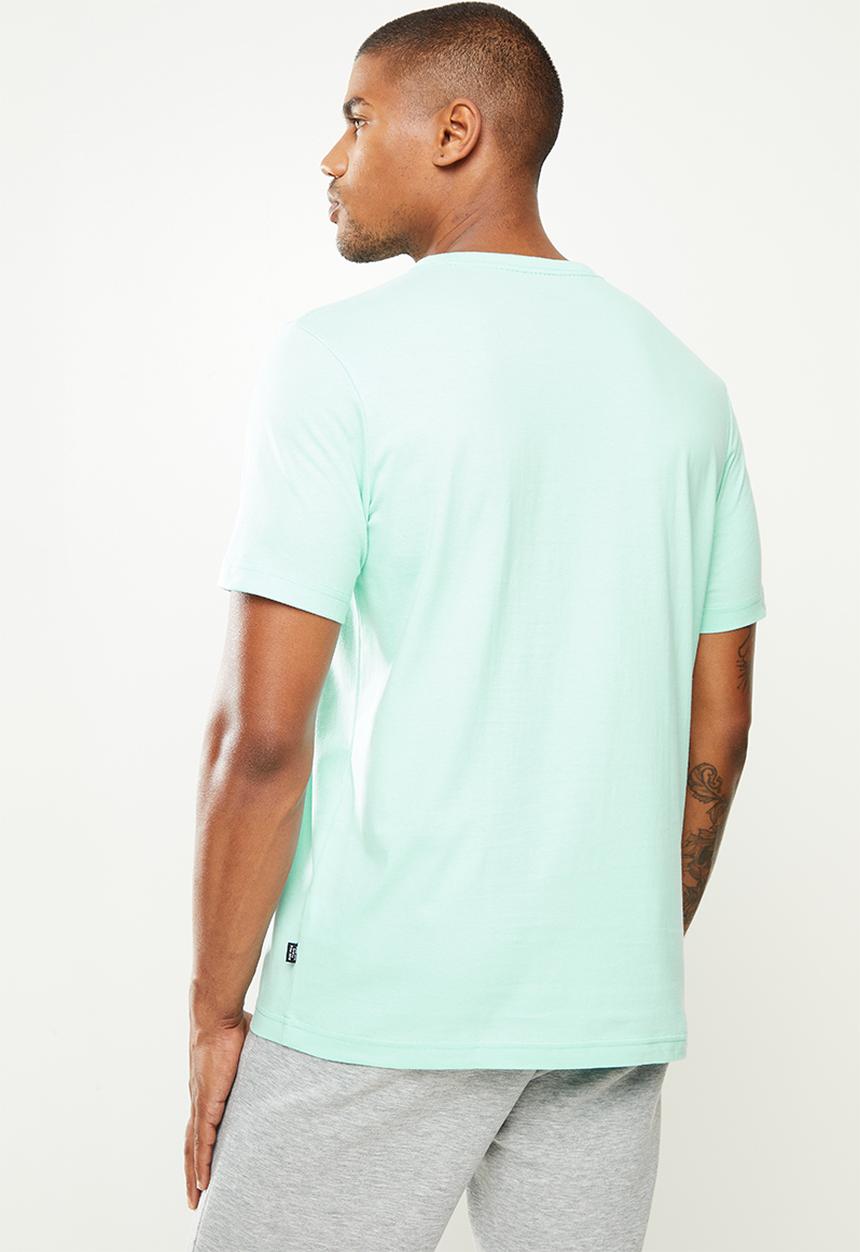 PUMA - Ess+ 2 col logo tee - eggshell blue