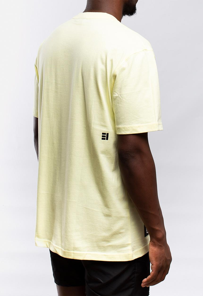 Butan - Aluta block letters logo T-shirt - pastel yellow