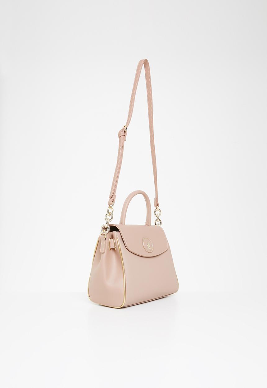 POLO - Nautical flapover shopper - pink